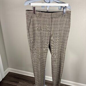 H&M Beige plaid pattern pant size 14